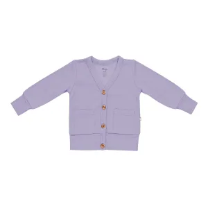 Bamboo Jersey Cardigan in Taro