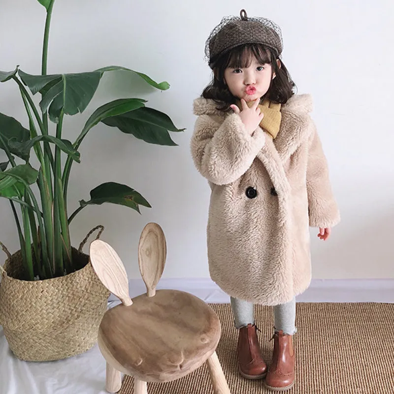 Big Kids Fur Coat In Autumn And Winter Coat