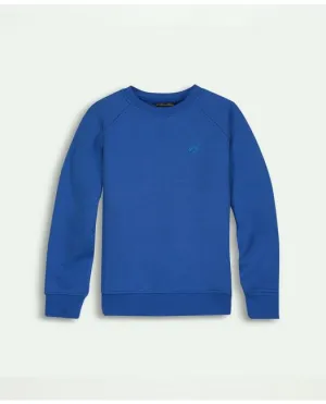 Brooks Brothers Boys Embroidered Logo Terry Sweatshirt Blue