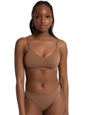 CAPEZIO SEAMLESS CLEAR BACK BRA (MOK)