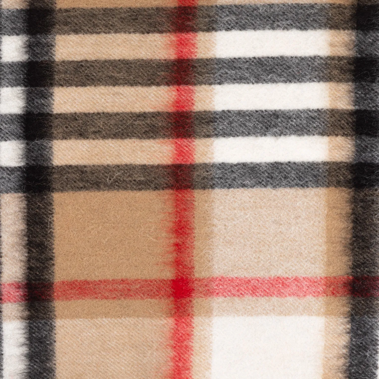 Edinburgh 100% Lambswool Scarf  Chequer Camel And Grey (24538)