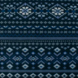 Fleece Bonded to Sherpa - Aztec - Blue