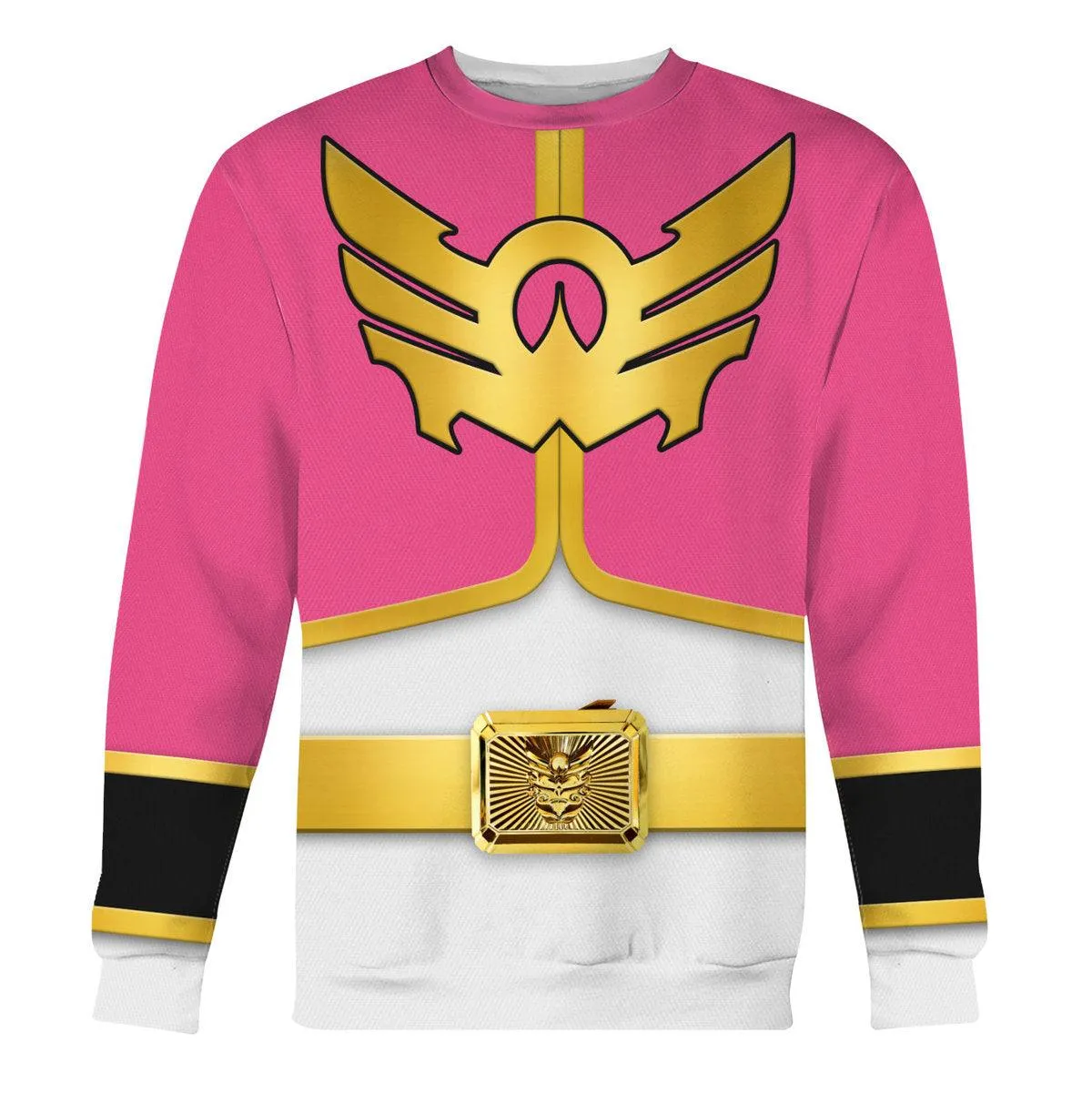 Gearhomie Megaforce Pink Ranger Hoodies Sweatshirt T-shirt Hawaiian Sweatpants