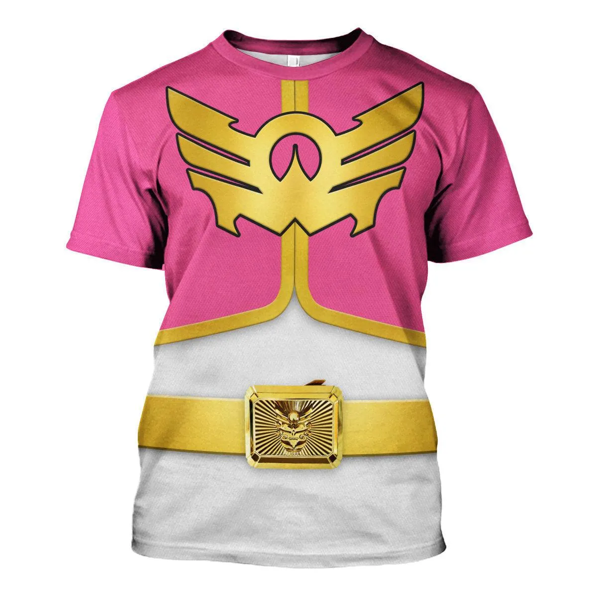 Gearhomie Megaforce Pink Ranger Hoodies Sweatshirt T-shirt Hawaiian Sweatpants