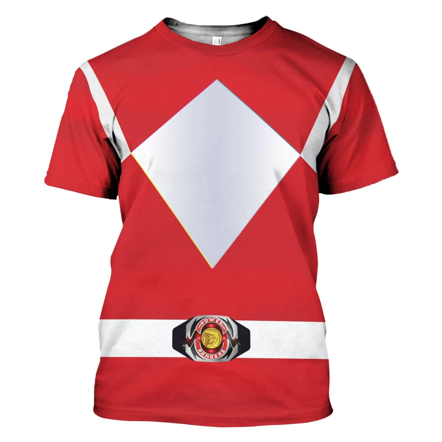 Gearhomie Unisex Tracksuit Hoodies Red Power Ranger 3D Costumes