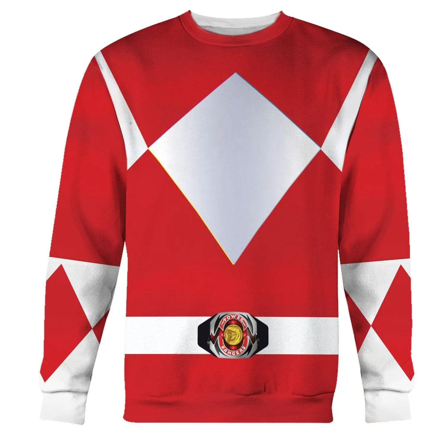 Gearhomie Unisex Tracksuit Hoodies Red Power Ranger 3D Costumes