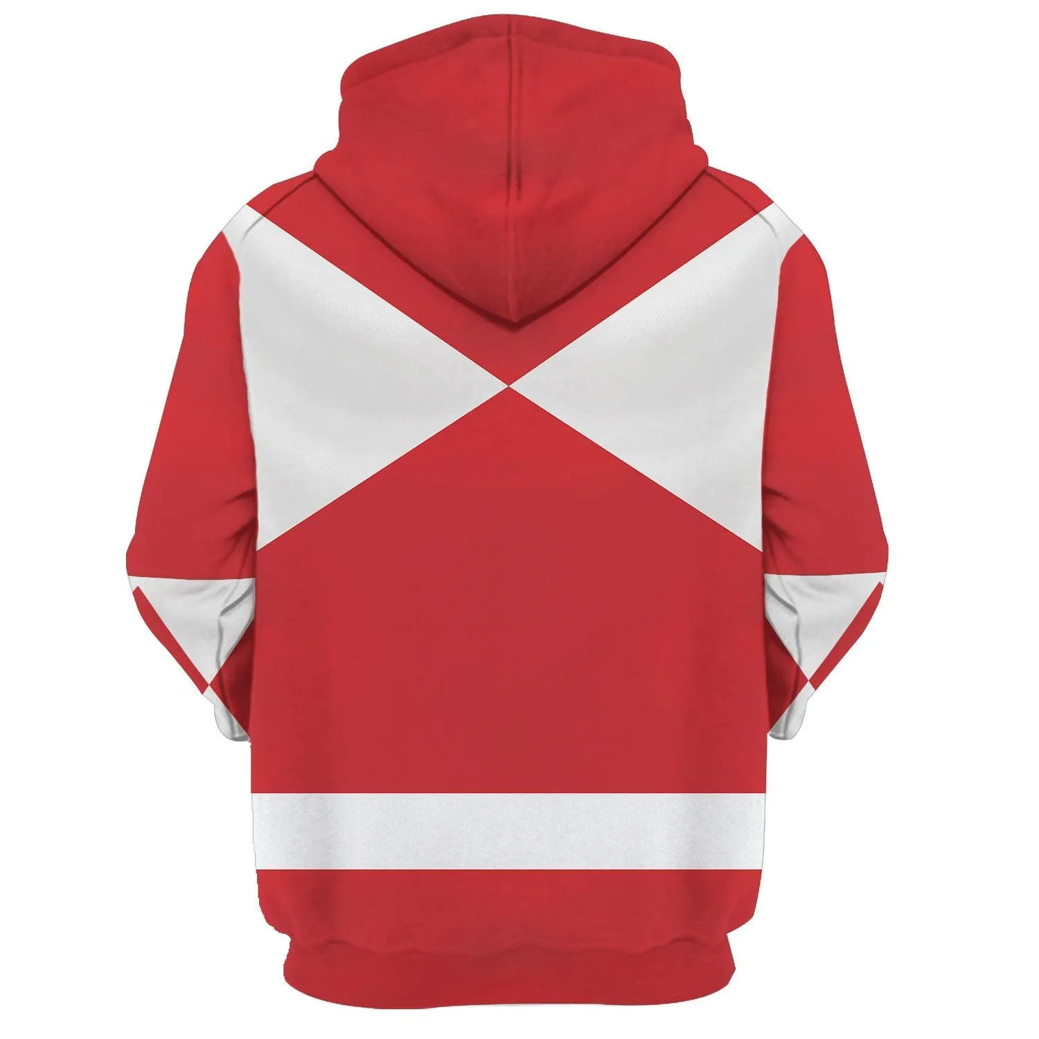 Gearhomie Unisex Tracksuit Hoodies Red Power Ranger 3D Costumes