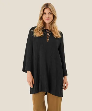 Gydalo Lace-Up V-Neck Tunic