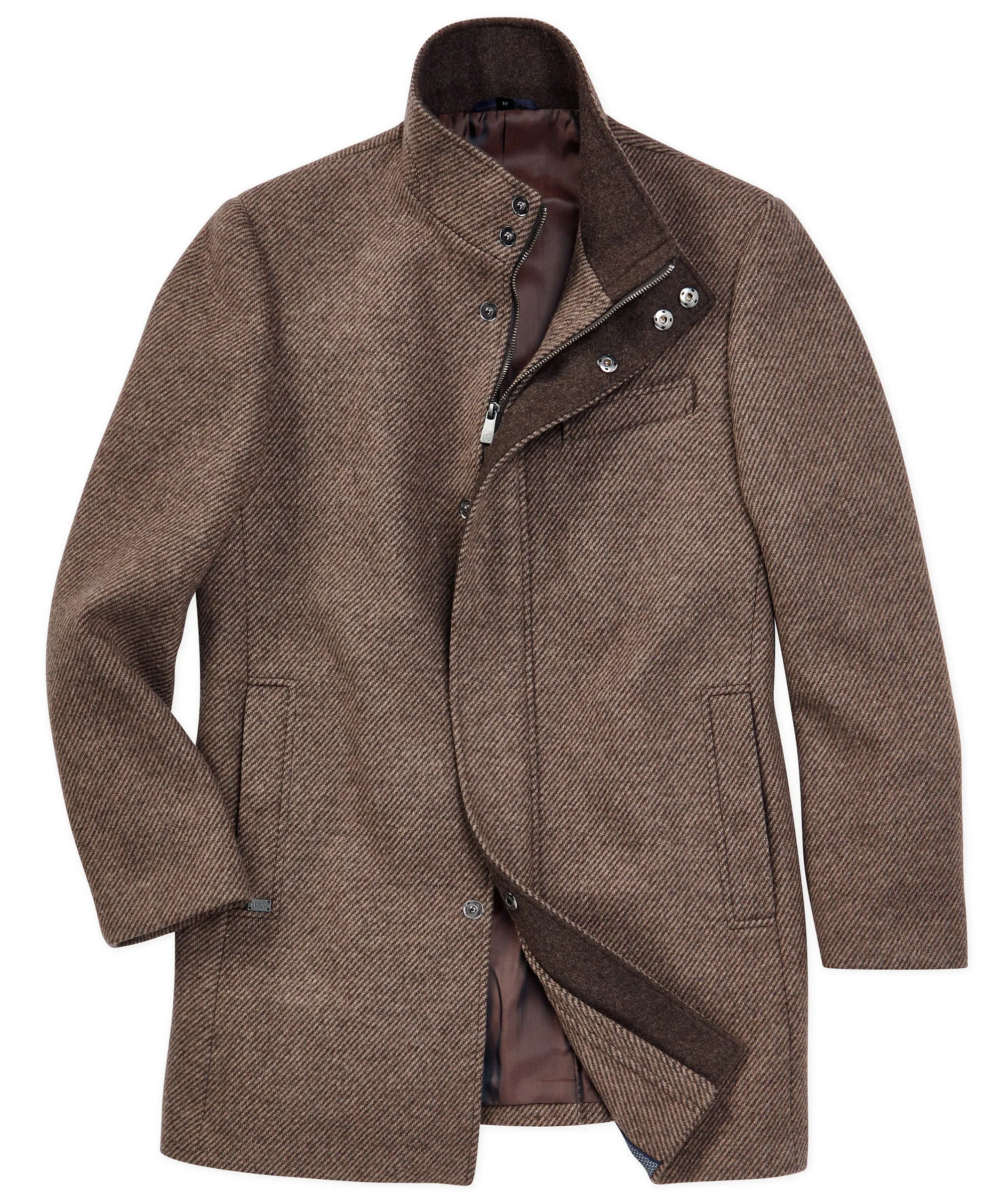 Hart Schaffner Marx Genoa Wool-Blend Twill Car Coat