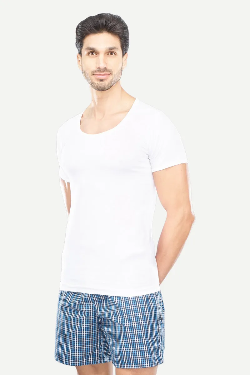 Kings RNS - 100% Cotton White Vest For Mens Combo (Pack of 3) | Uathayam