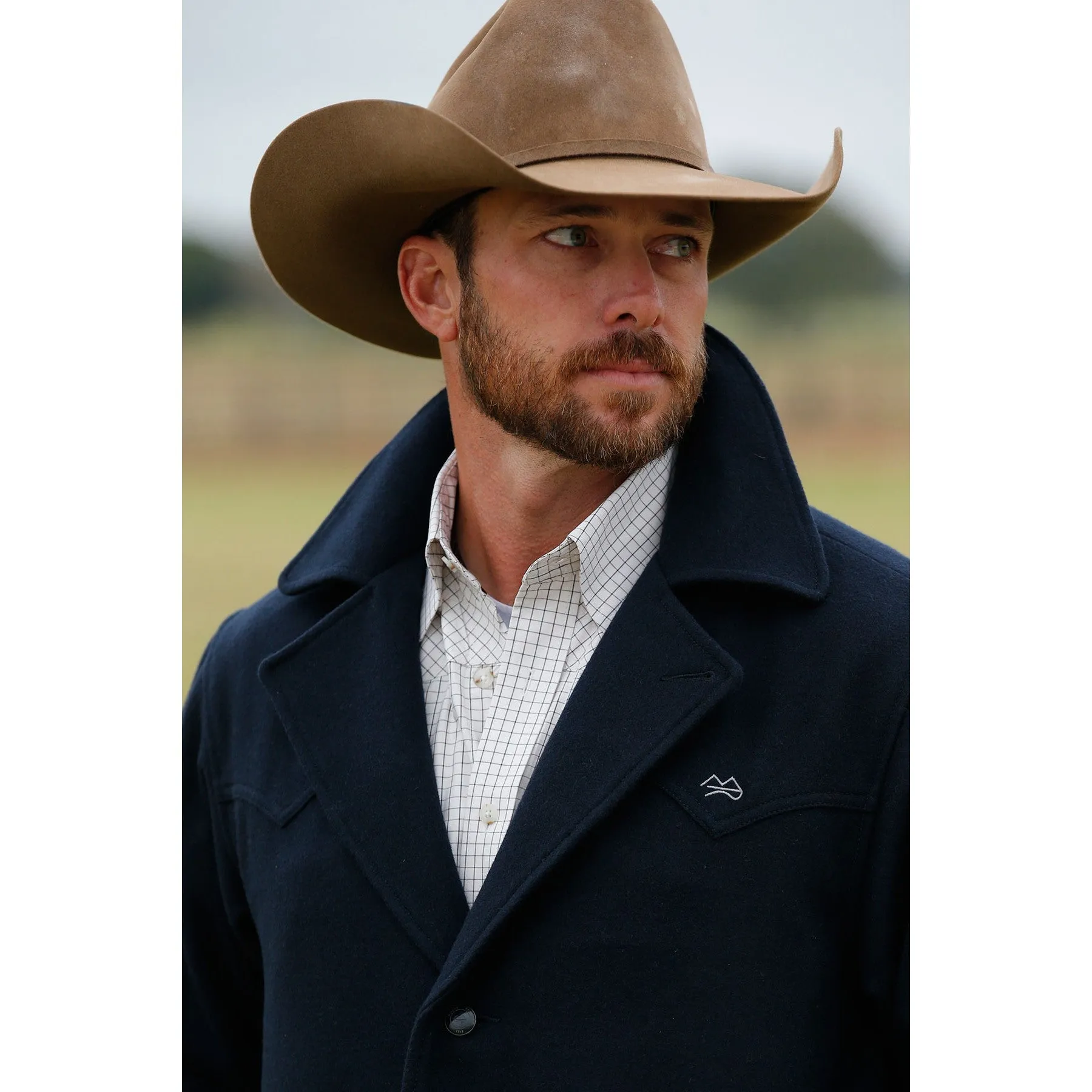 Miller Ranch By Cinch Men's Navy Wool Ranch Jacket DWJ2008003