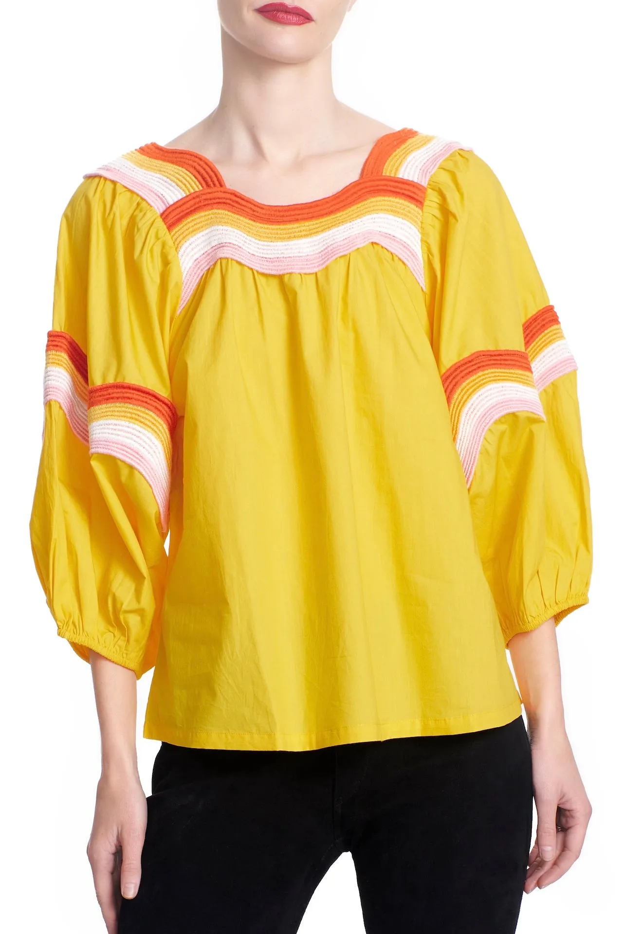 PATTI SQUARE NECK TOP 23 ORGANIC COTTON