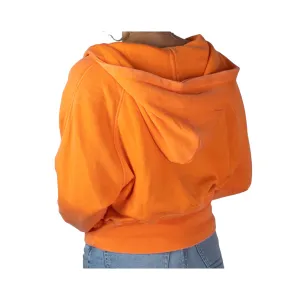 PO-7204 Half Zip Wash Hoodie Orange