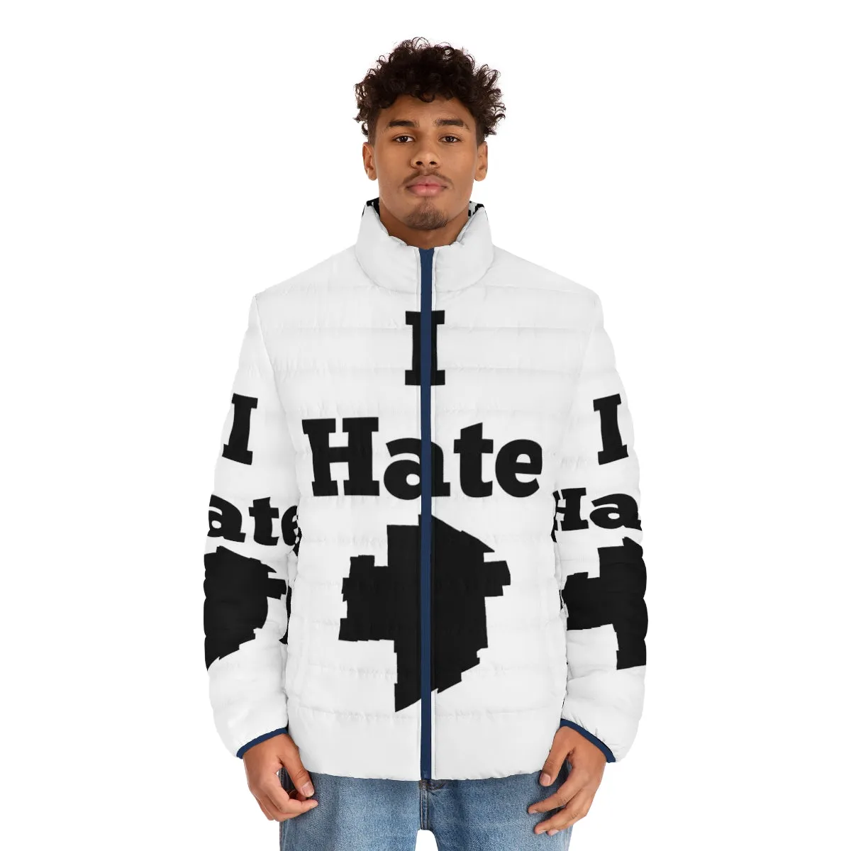 "I Hate Winnipeg" Puffer Jacket for Winnipeg Winter Weather