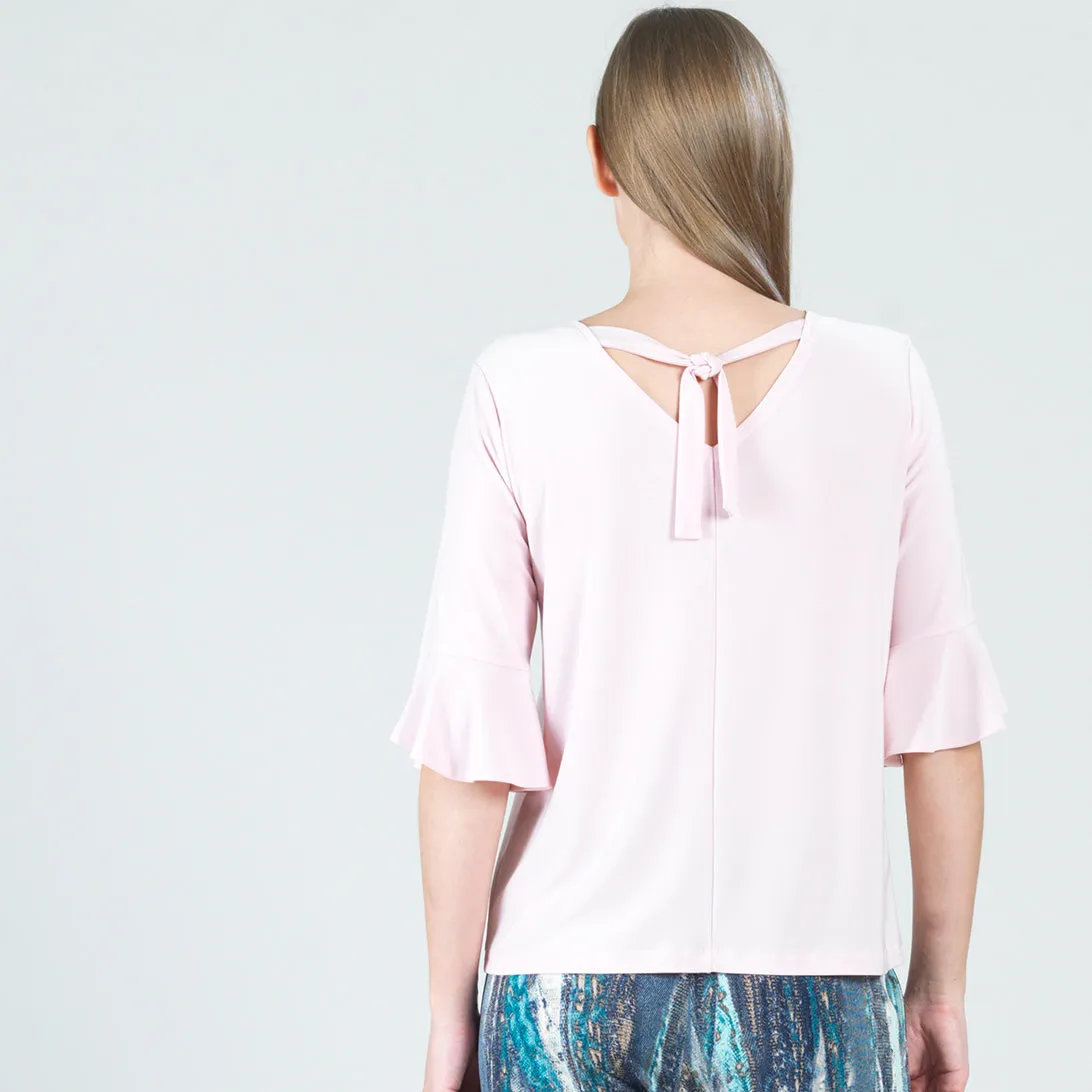 Reversible Tulip Cuff Back Tie Top - Rose - Final Sale!