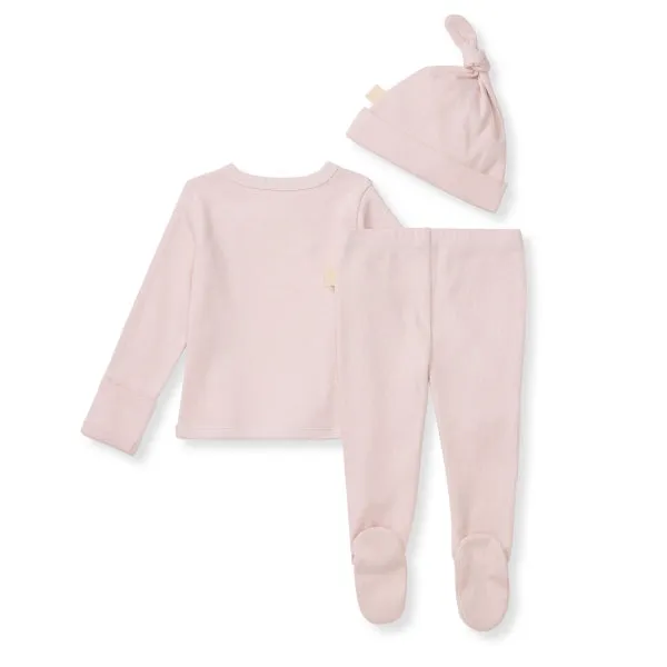 Ribbed Take Me Home 3 Piece Set - Chalky Pink