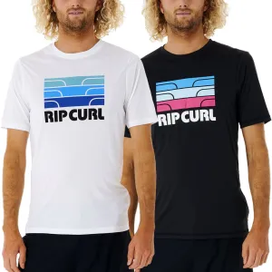 Rip Curl Mens Surf Revival Peak UV Protect Short Sleeve T-Shirt