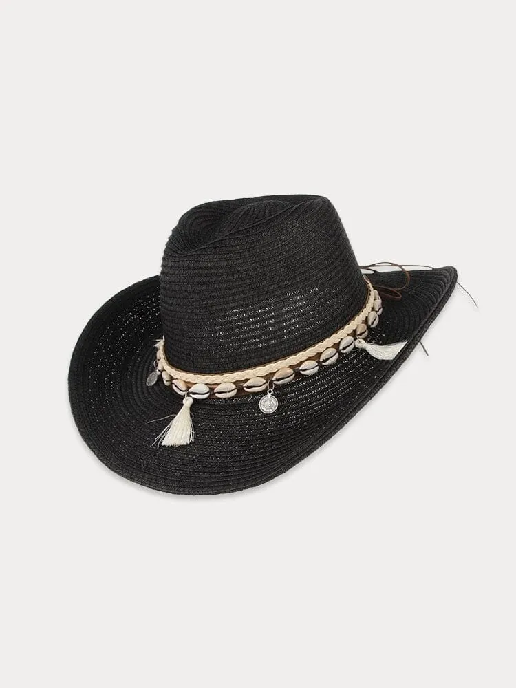 Stylish Wide Brim Woven Straw Hat