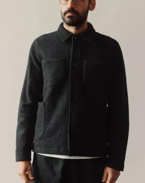 Universal Works Wool Lumber Jacket, Black