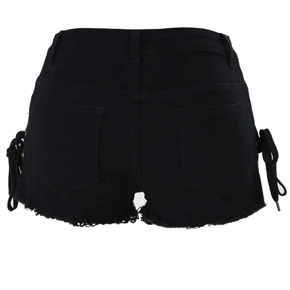 Women's Denim Shorts / Summer Stylish High Waist Sexy Mini Jeans Shorts